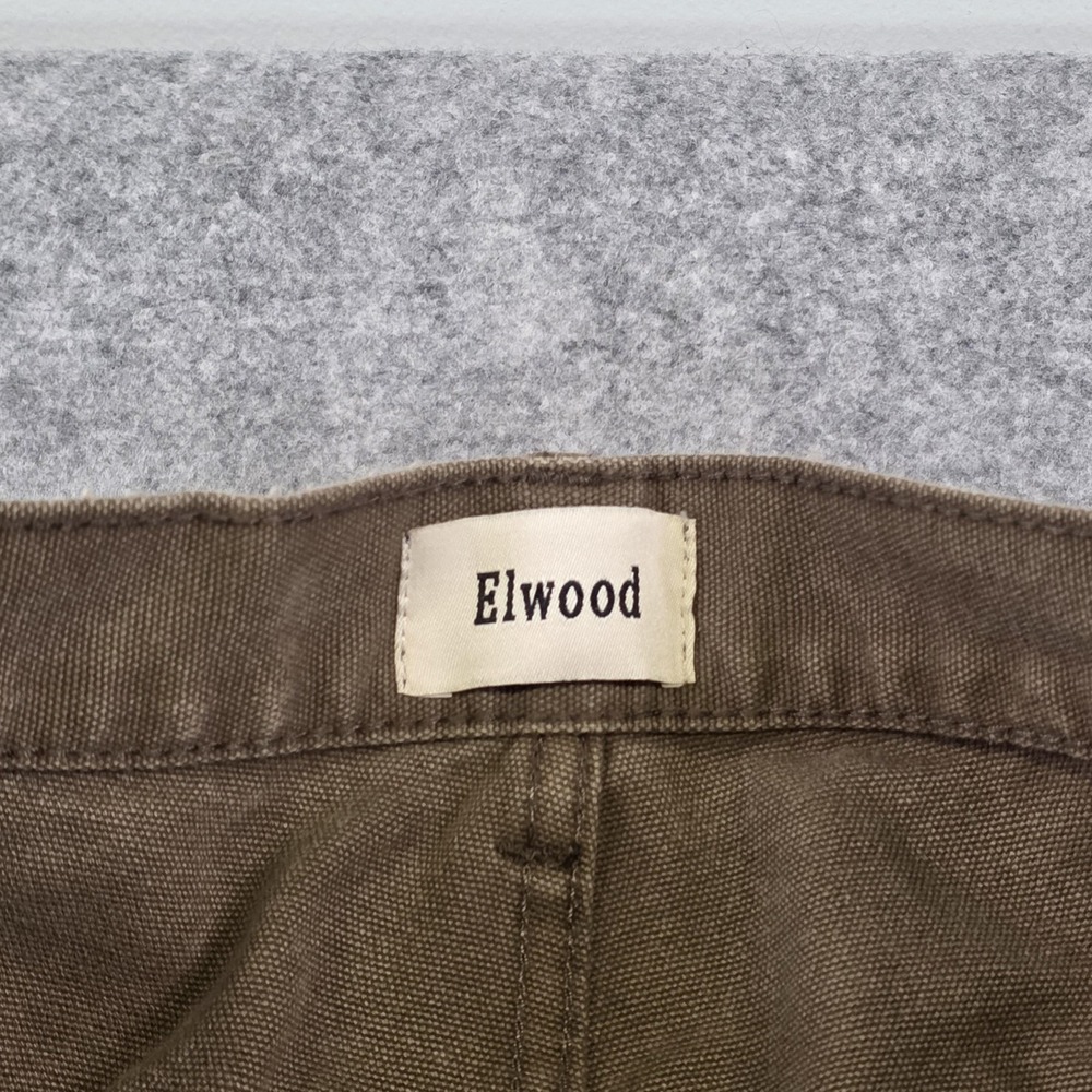 Elwood Pants Men 38x32 Brown Canvas Carpenter Double Knee Front Workwear Utility - Picture 8 of 16